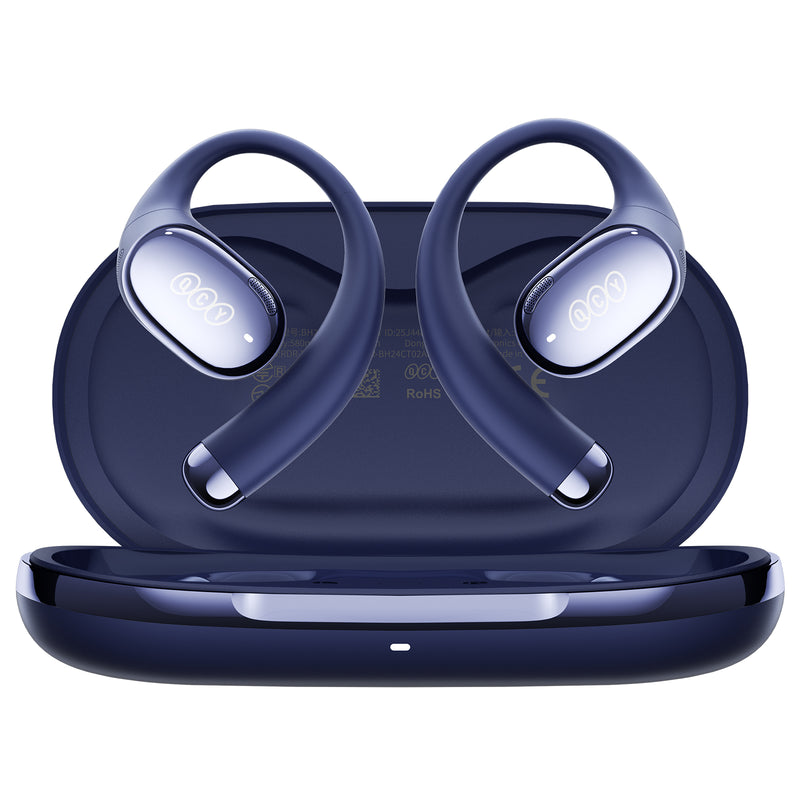 QCY Crossky R70 Open-Ear Earbuds, LDAC Hi-Res Audio, 52H Playtime