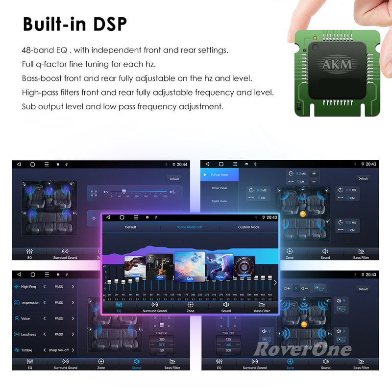 RoverOne Car Stereo Radio Bluetooth CarPlay GPS Navigation for Hyundai i10 2007 - 2013