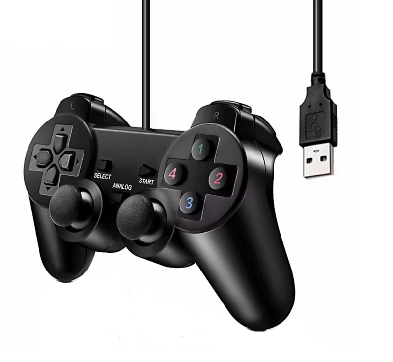 Wired USB PC Controller For PC Laptop For Wins Black Gamepad