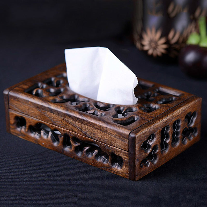 European Retro Style Thai Creative Living Room Wooden Napkin Box