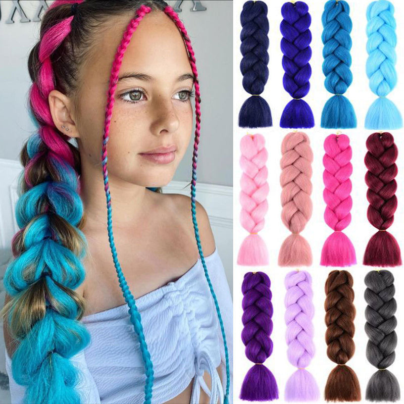 Dreadlock Wigs for Woman: Long Hair with Ombre Color and Braided Extensions