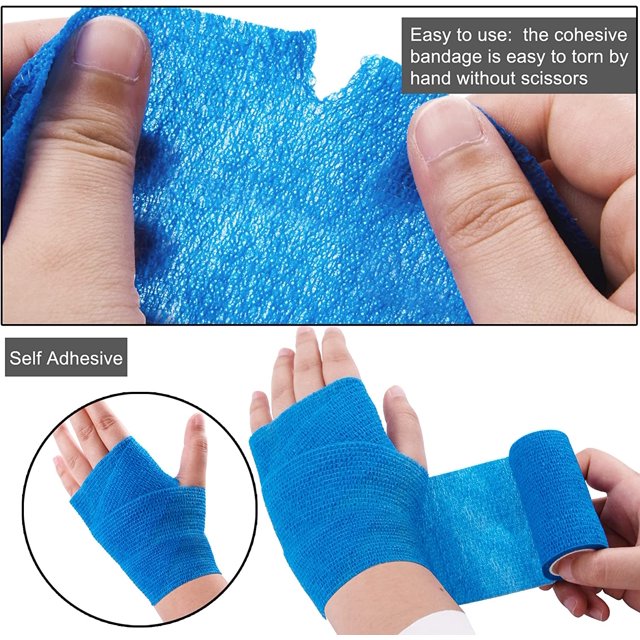 4 Rolls Self-Adherent Cohesive Bandage