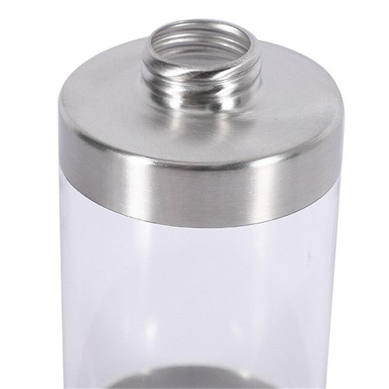 Transparent conditioner bottle with stainless steel