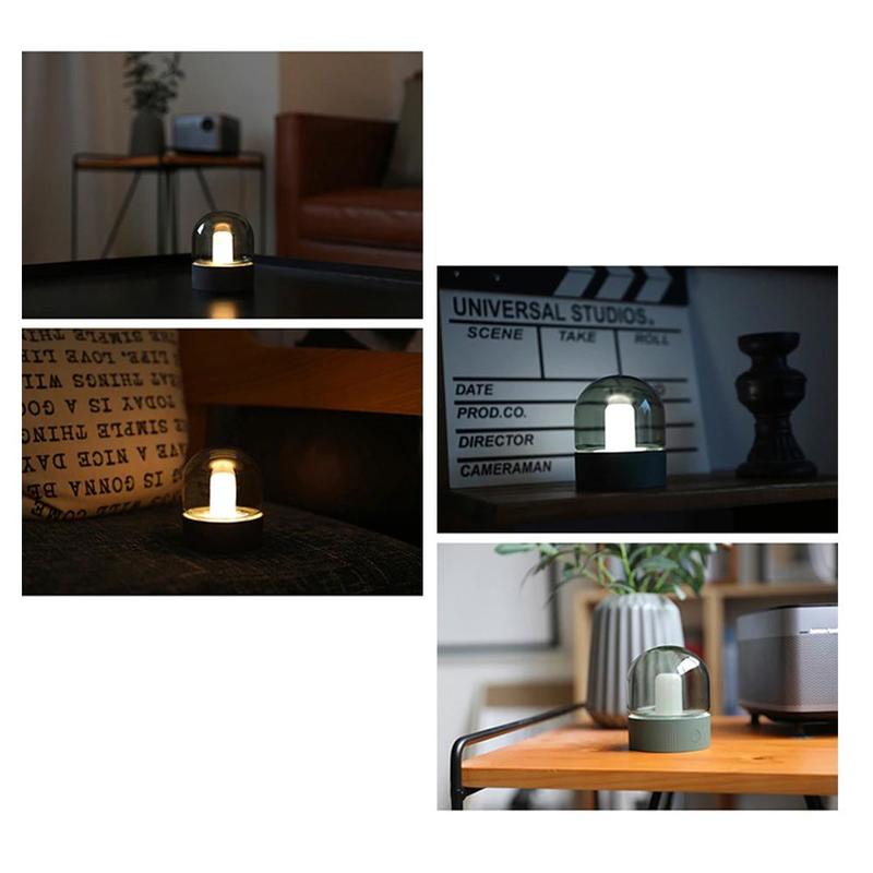 Dimmable Glass Vintage Night Lamp USB Charging Retro Bulb