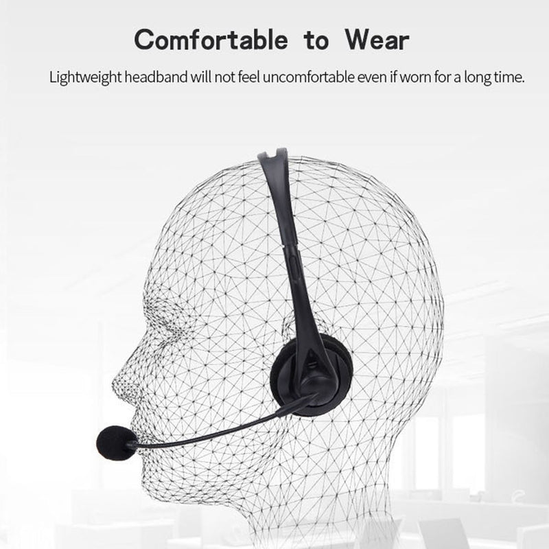 Wired Headset Wired Control USB Port With Microphone Headphone