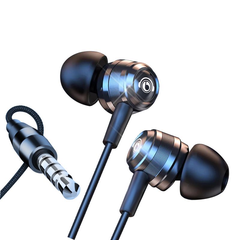 Wired In Ear Headphones for Sound Quality Mic Hifi Stereo Metal headphones