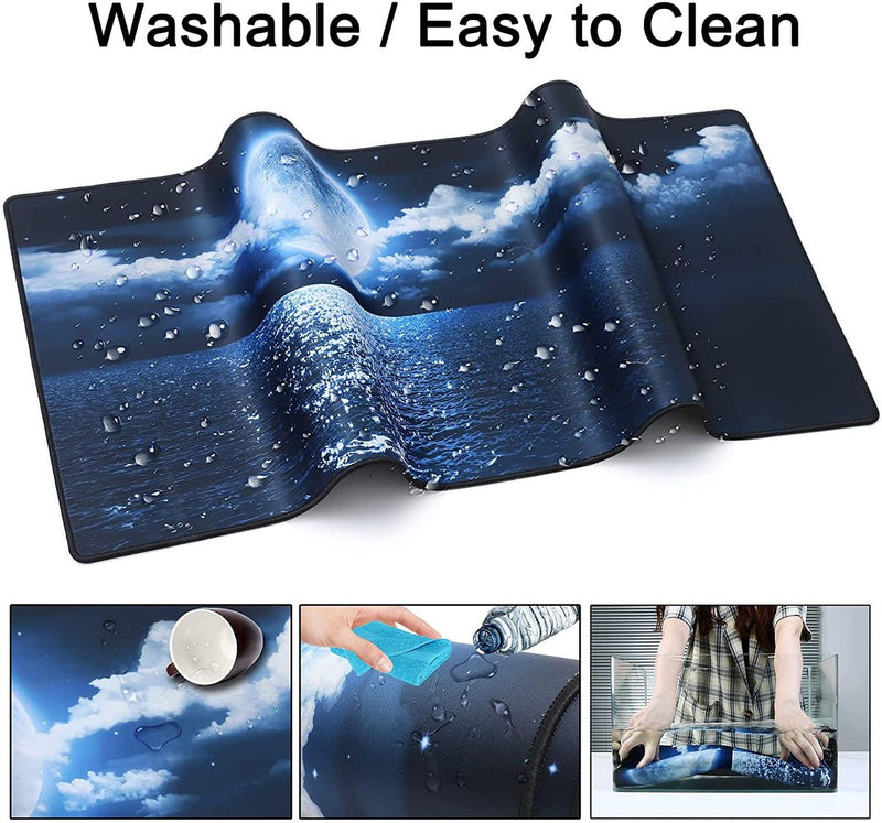 Gaming Mouse Pad Non-Slip Waterproof Mousepad for Office & Home 89x40