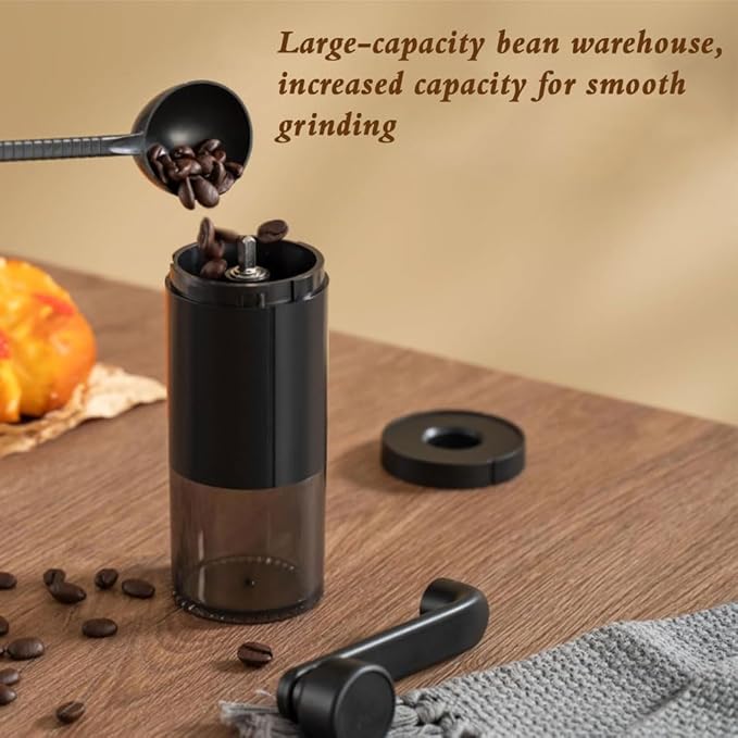Compact Hand Coffee Grinder – Adjustable for Pour-Over, French Press & Camping