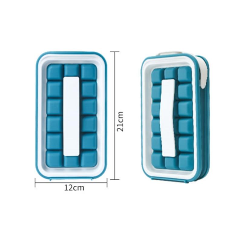 2 in1 Portable Ice Kettle Ice Cube Mold Creative Foldable Silicone Ice