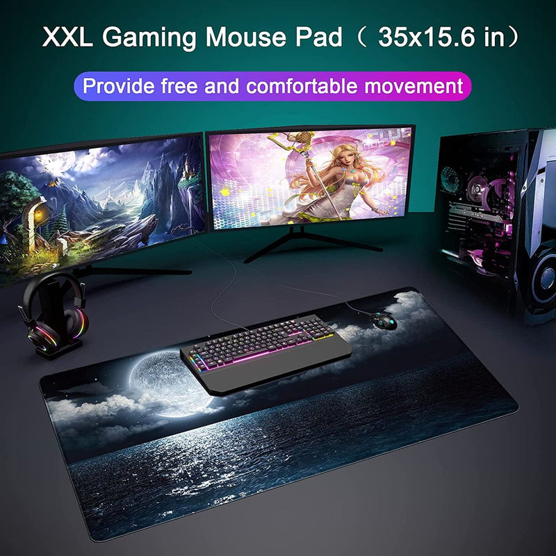 Gaming Mouse Pad Non-Slip Waterproof Mousepad for Office & Home 89x40