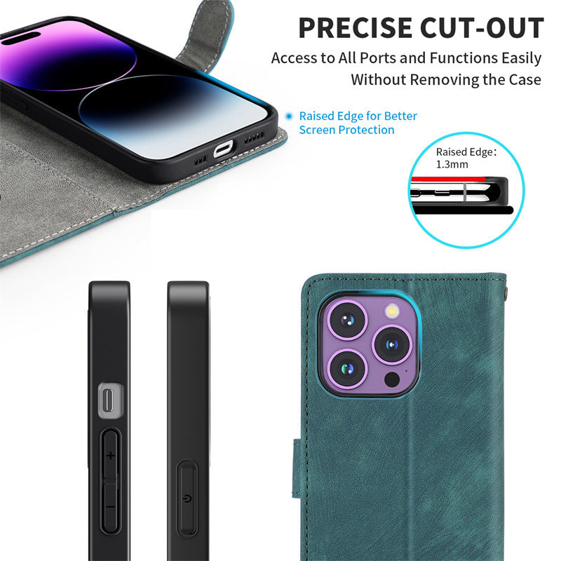 Flip Cover for Honor Play10A PU Leather Phone Case [RFID Blocking] With Hand Strap