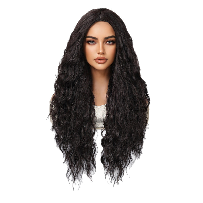 28-Inch Voluminous Long Curly Natural-Looking Fashion Wig for Woman (Full-Head)