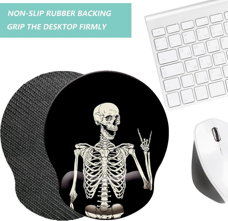 Mouse Pad with Wrist Support Non-Slip Rubber Base Gaming for Home Office