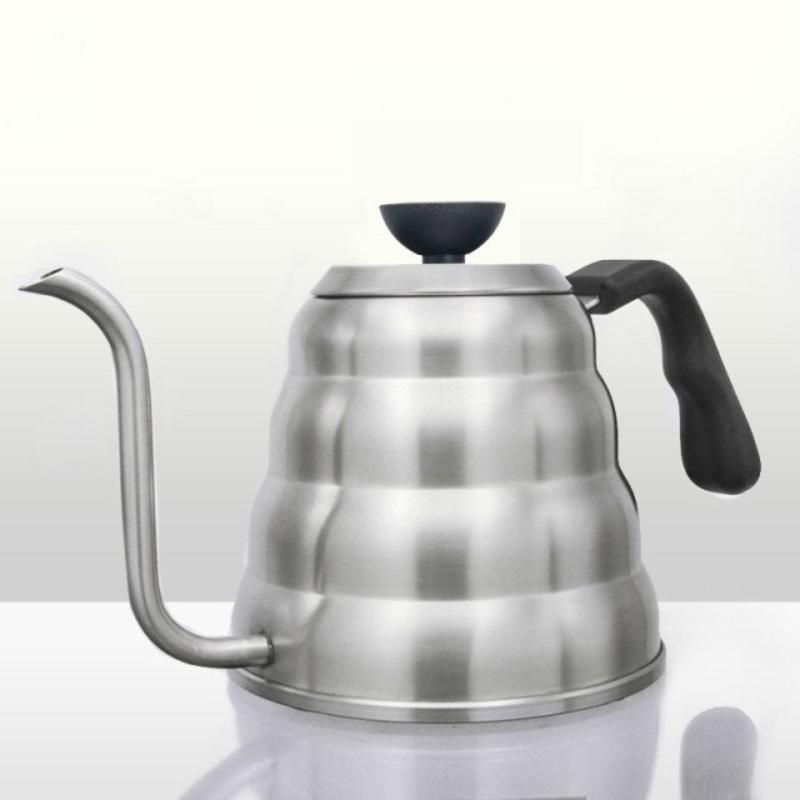 Neck Kettle with Thermometer Coffee Roaster Stainless Steel Coffee- 1L