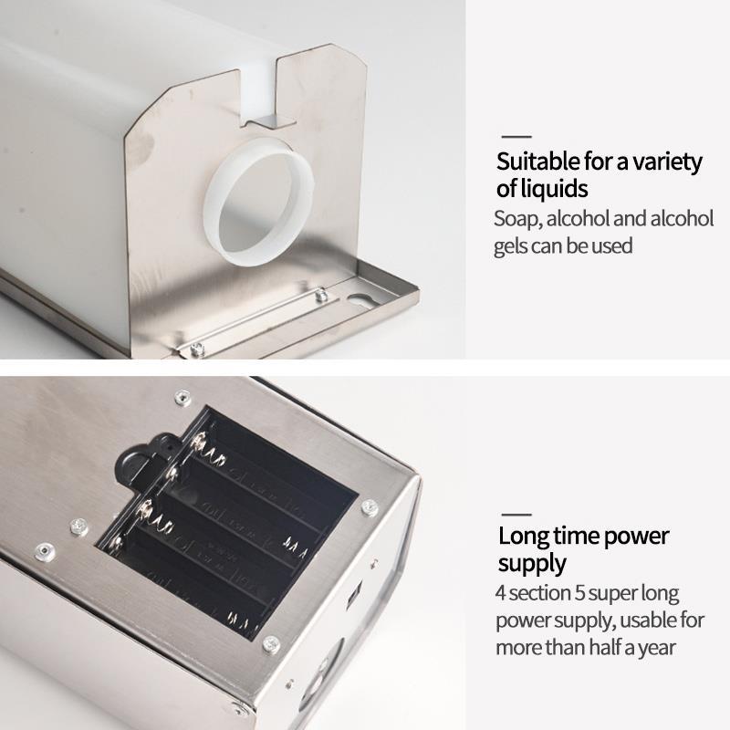 Stainless steel soap dispenser automatic sensor - 1000 ML