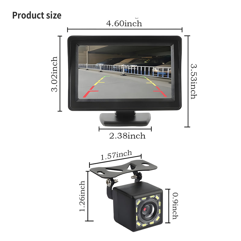 License Plate Backup Camera, AHD 1080P 170 Degree Wide View