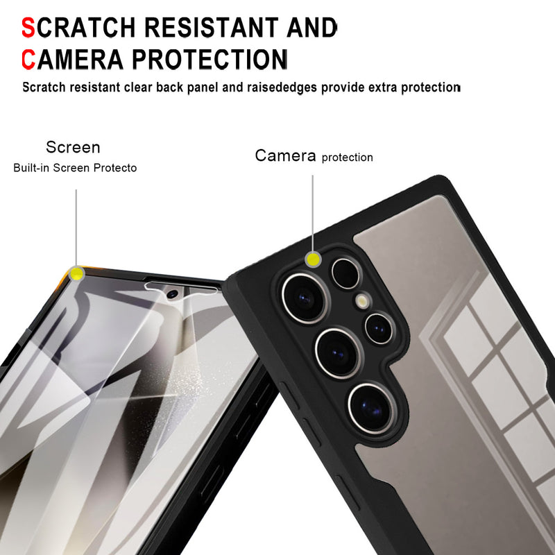 360 Full Protection Case for Samsung Galaxy S26 Ultra Cover Built-in Screen Protector