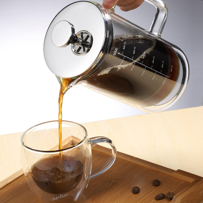 Double Layer French Press Filter Pot
