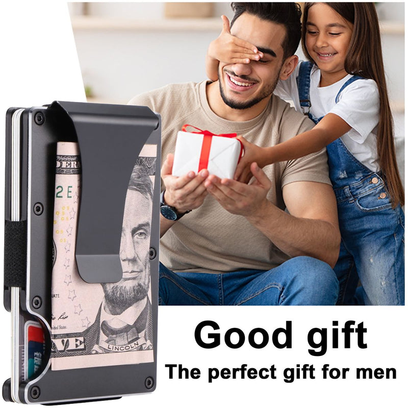 HardyComforts Men's Metal Wallet Credit Card Minimalist Wallet Card Holder