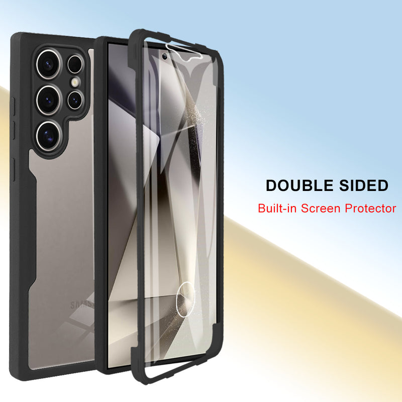 360 Full Protection Case for Samsung Galaxy S26 Ultra Cover Built-in Screen Protector