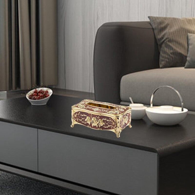 European Style Luxury Fabric Paper Towel Box