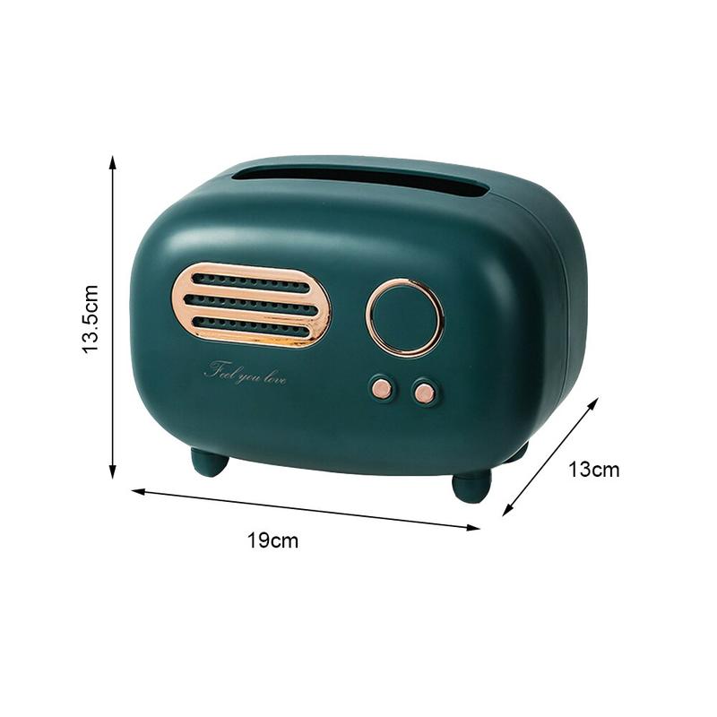Home decor Office napkin box Radio-shaped tray