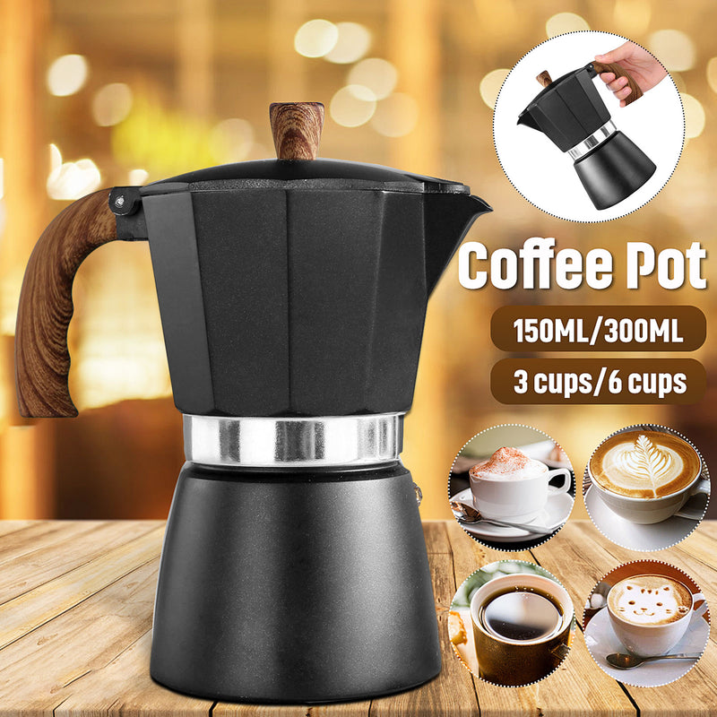 Comfortable Aluminum Coffee Pot Moka Espresso 150ML