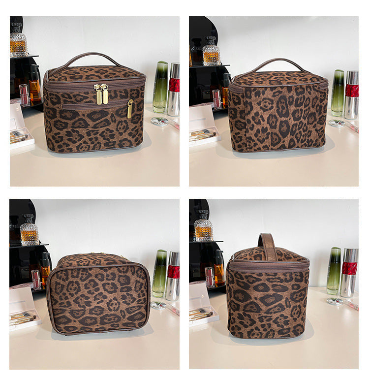 Leopard-Print Toiletry Bag
