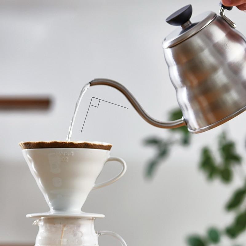 1L Stainless Steel Coffee Roaster Pour Filter Manual Coffee Kettle