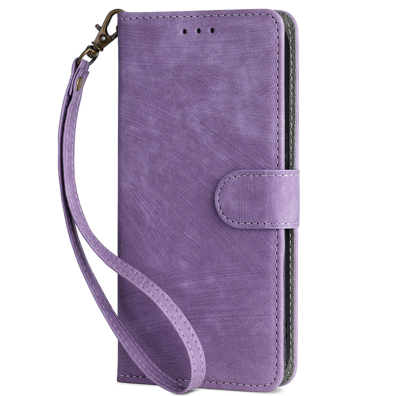 Flip Cover for iPhone 12 mini PU Leather Phone Case RFID Blocking With Hand Strap