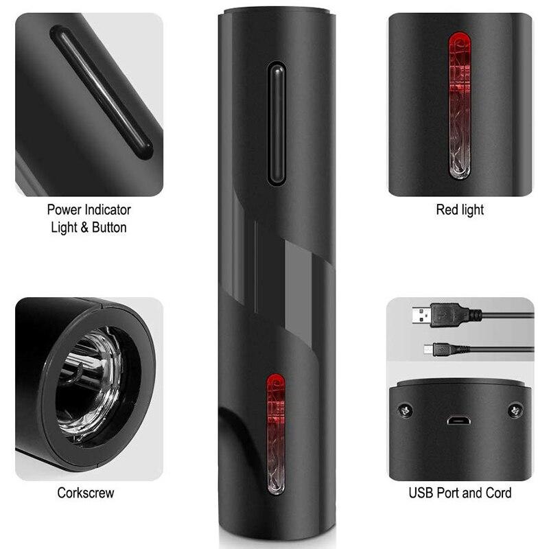 Electric Wine Opener Battery Wine Bottle Opener with Film and USB Char