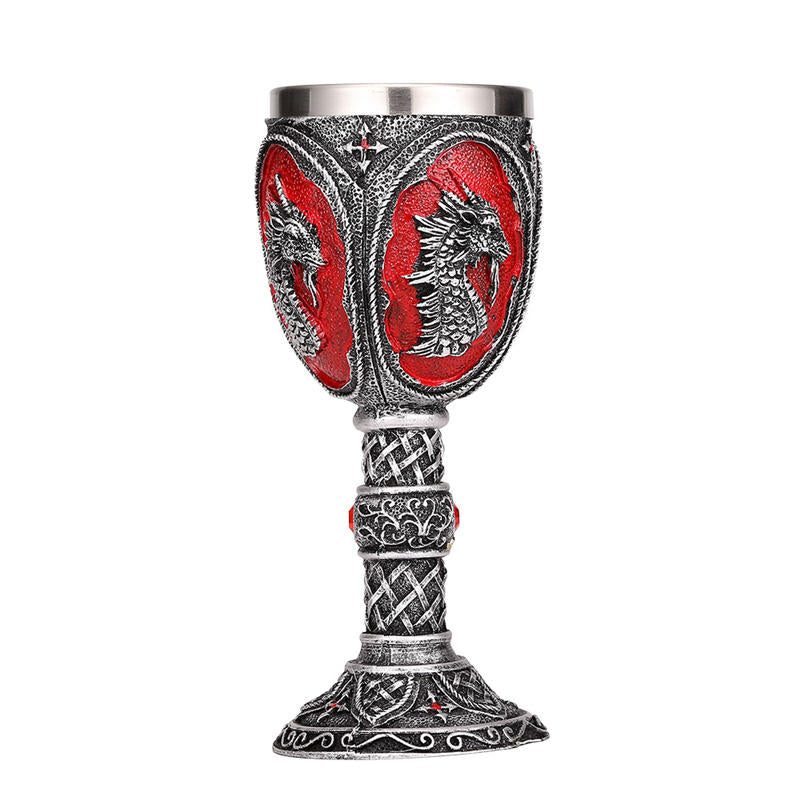 Dragon King Resin Stainless Steel Stainless Steel 200ml Retro Glass Go