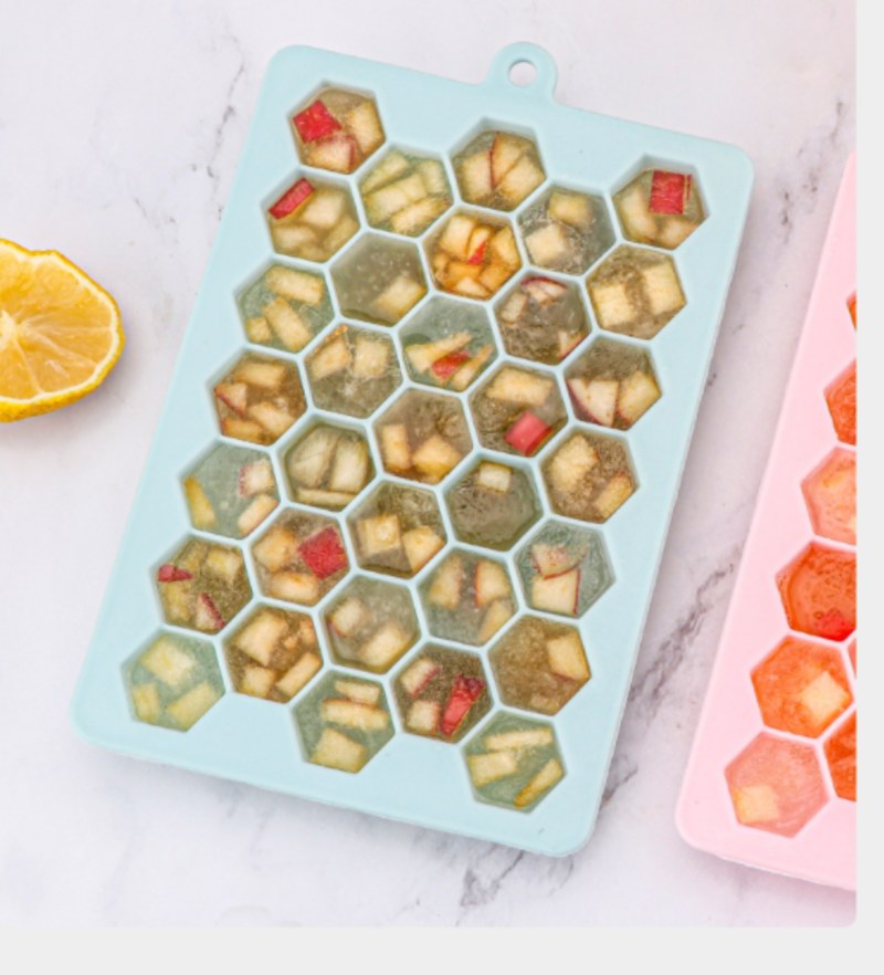 27 Cells Silicone Mold For Ice Cubes With Honey Patch Structure Food