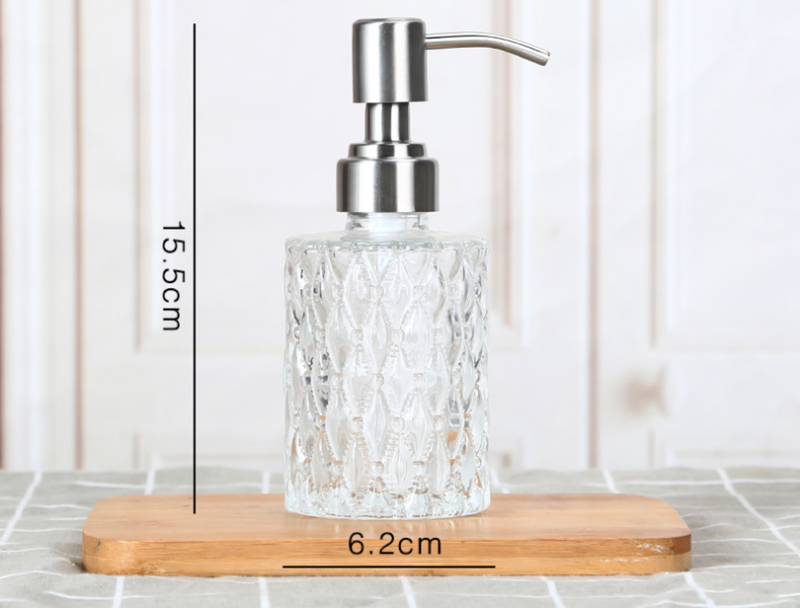 MESA Universal Soap Dispenser Easy to Clean Glass
