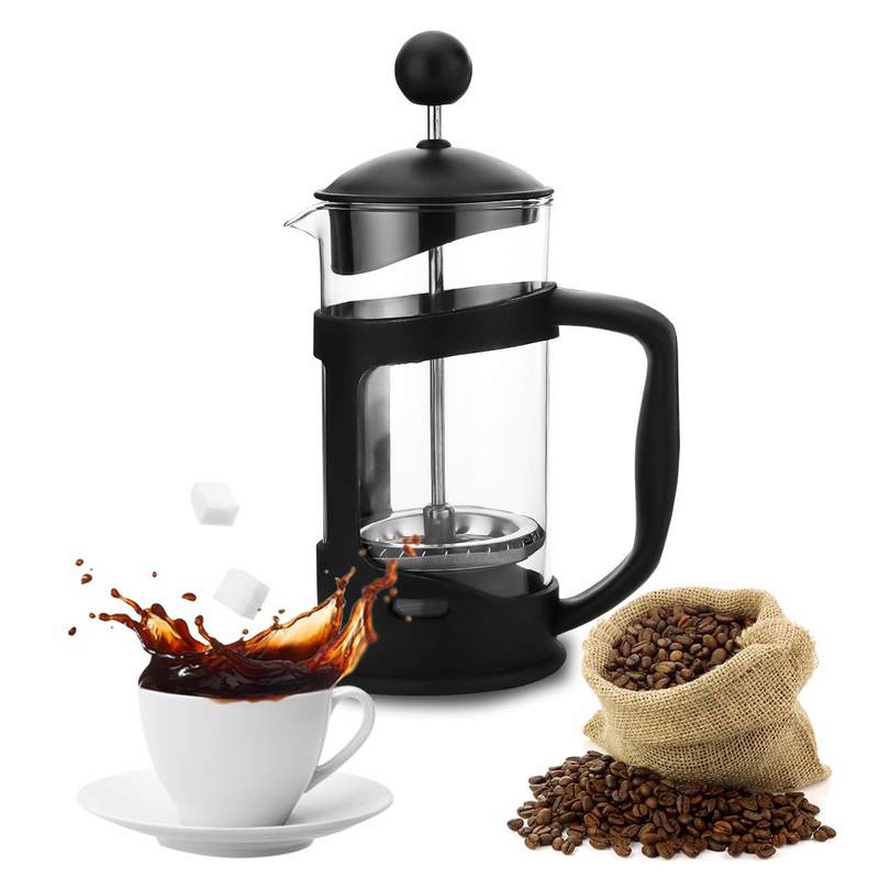 New French Press 400ml Heat Resistant Glass Coffee Press