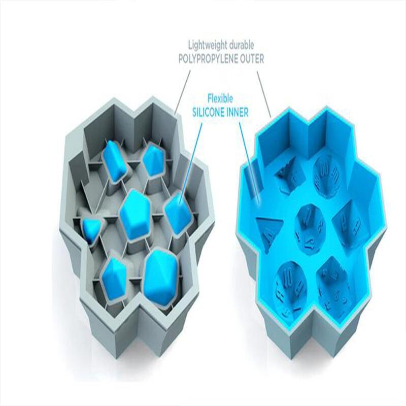 Mold Making Silicone Ice Cube Maker for Ice Cream Cable-Building Candy