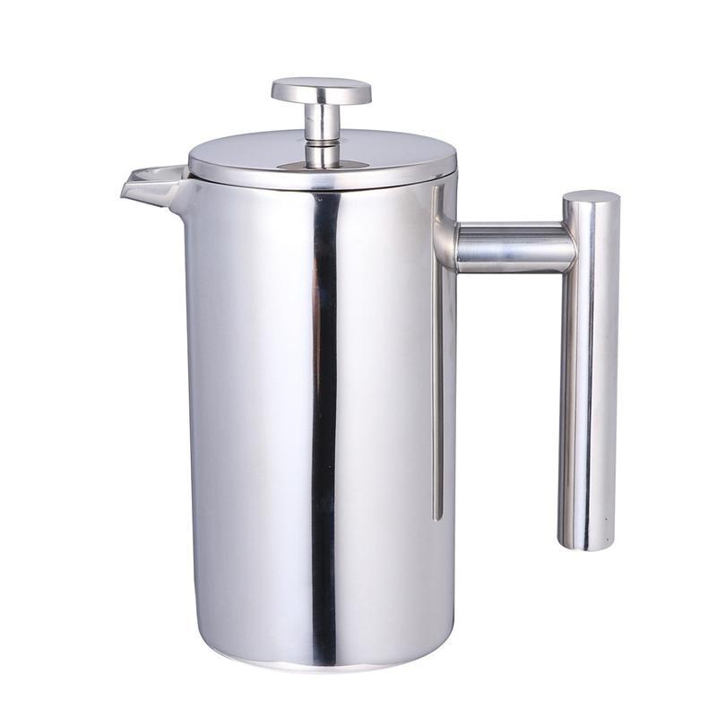 1000 ml coffee maker two-layer stainless