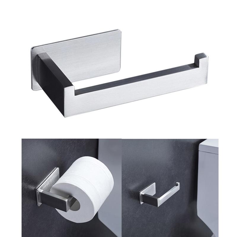 1 Piece 304 Stainless Steel Kitchen Towel Hanger Self Adhesive