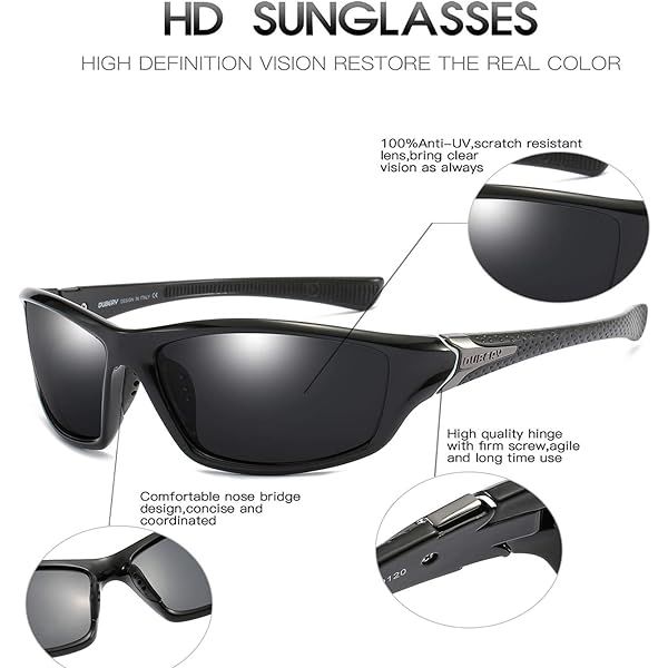 Men's Sports Polarized Sunglasses – 100% UV Protection