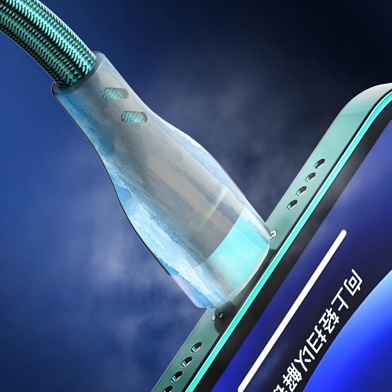 6A Multi-Port Braided Fast Charging Cable for Mobile Phones