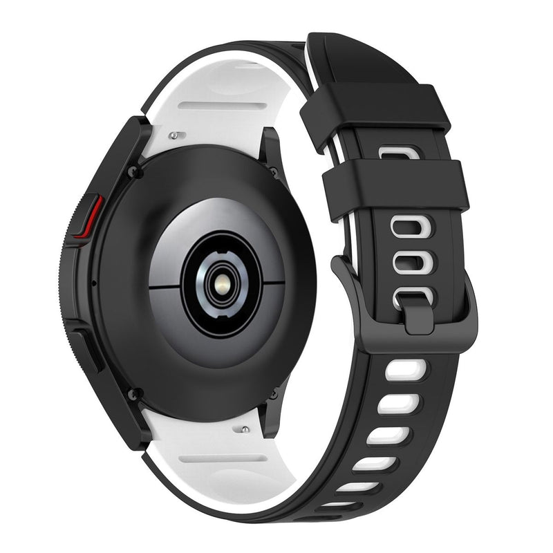 Two-color Silicone Strap Watch Band Compatible with Samsung Galaxy Watch 6