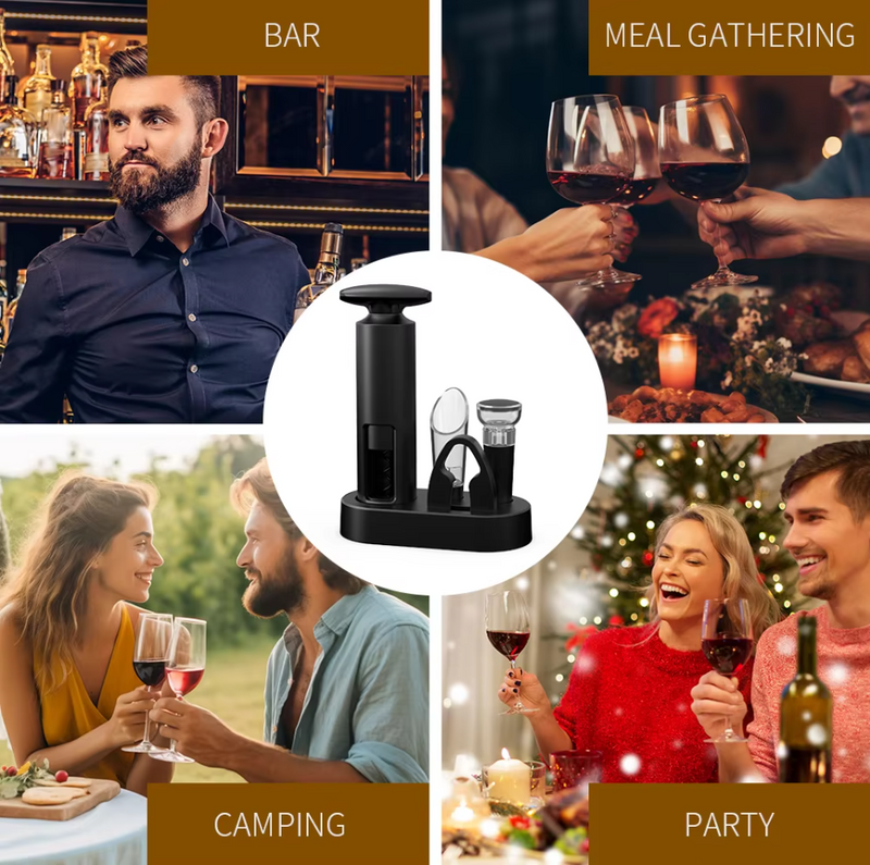 Wine Opener Corkscrew Wine Bottle Opener with Foil Cutter