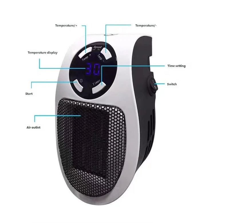 IPSTYLE Electric Heater Convenient Room Heater Heating Warm Air Blower