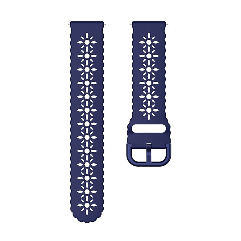 Lace Bands Compatible with Samsung Galaxy Watch 4/5/6 20mm, Soft Hollow-out Silicone Sport Strap