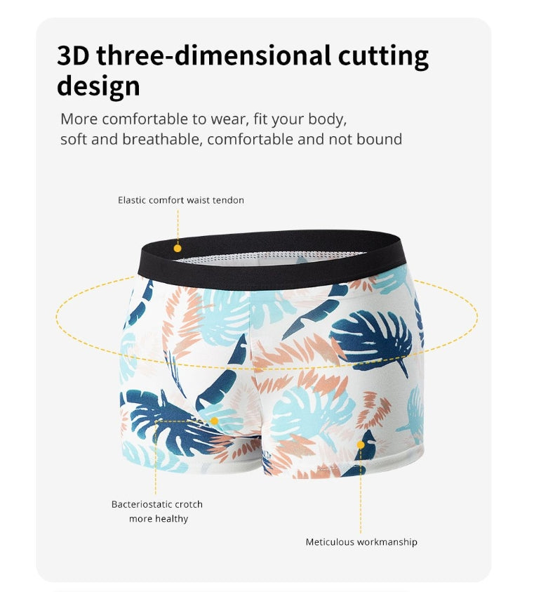 IPSTYLE MEN'S Underwear Comfortable and Breathable Crotch Boxers Teenagers
