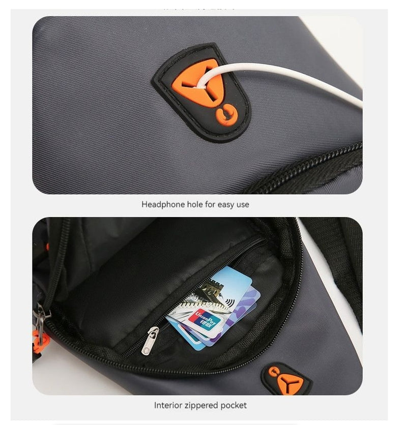 Men's Chest Bag Portable Casual Shoulder Bag Trendy UniqueCross body Bag