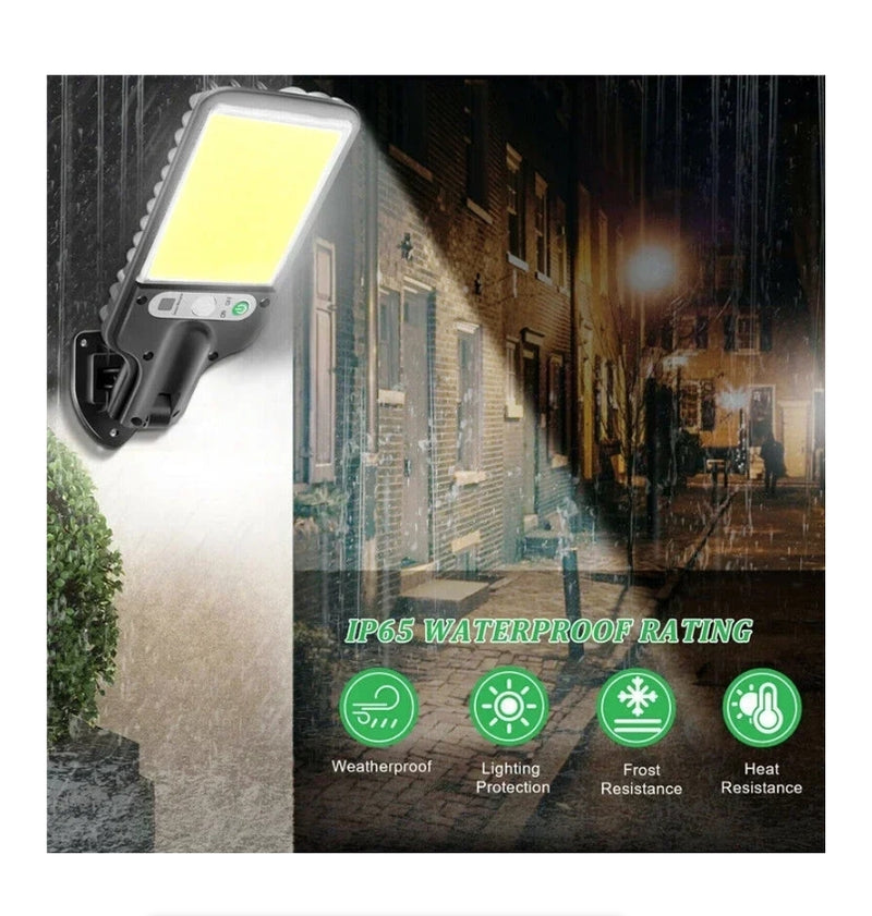 LED Solar Outdoor Remote Control 3 Modes LED Courtyard Wall Lamp