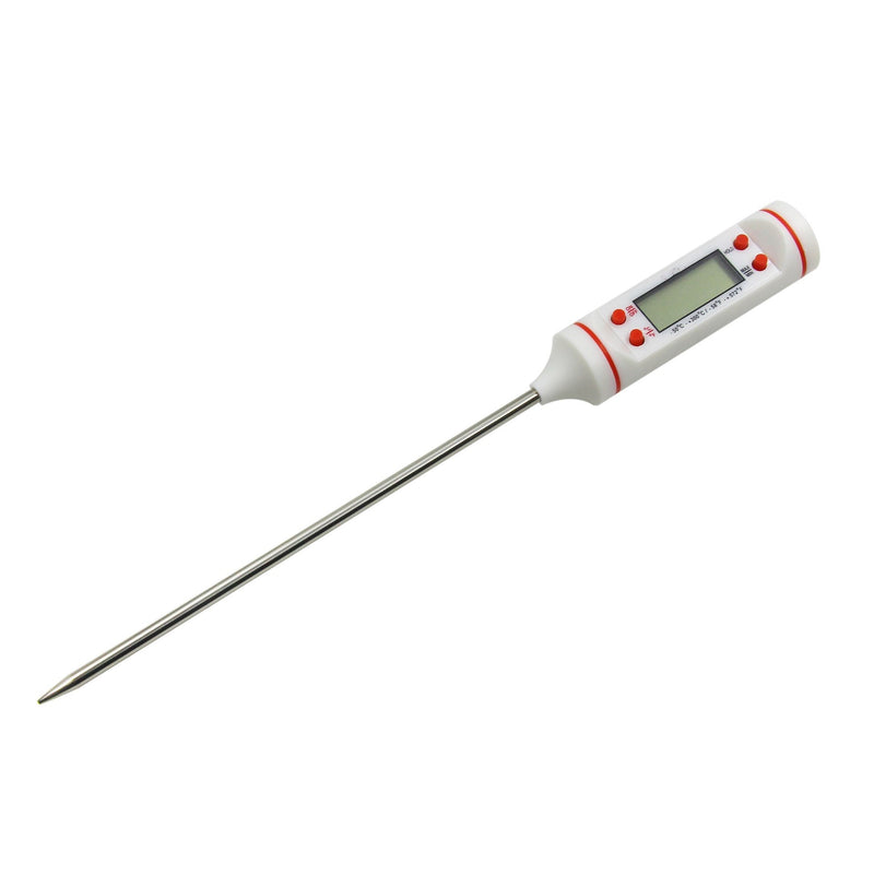 Stainless Steel Digital Cooking Thermometer with LCD Display
