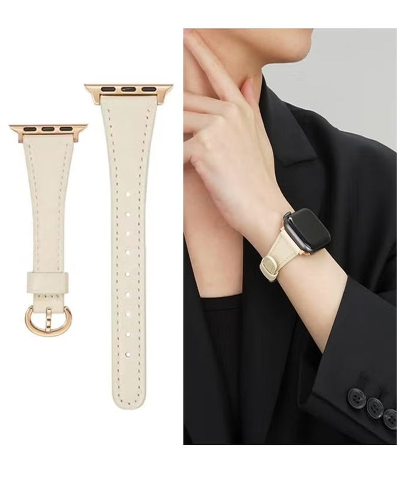 Leather Watch Band Compatible with Apple Watch Band 38/40/41mm
