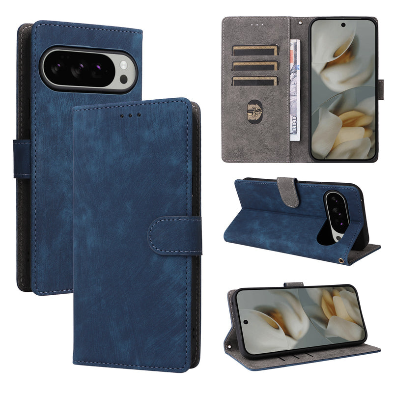 Flip Cover for Google Pixel 10 Pro XL PU Leather Phone Case RFID Blocking With Hand Strap